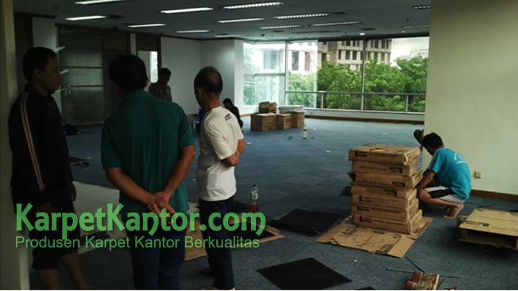 Proyek Pengadaan Karpet Kantor Gedung Kantor E-Trade Building 1 | Karpetkantor.com