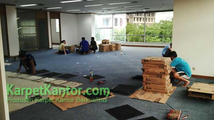 Proyek Pengadaan Karpet Kantor Gedung Kantor E-Trade Building 2 | Karpetkantor.com